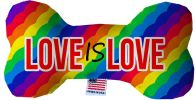 Love is Love Fluffy Bone Dog Toy