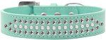 Ritz Pearl and Clear Crystal Dog Collar (size: Aqua Size 12)