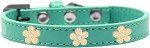 Gold Flower Widget Dog Collar