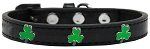 Shamrock Widget Dog Collar (size: Black Size 10)