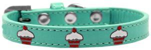 Red Cupcake Widget Dog Collar