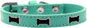 Black Bone Widget Dog Collar