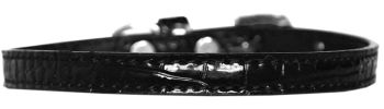 Omaha Plain Croc Dog Collar