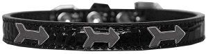 Arrows Widget Croc Dog Collar (size: Black Size 10)