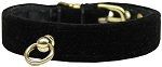 Velvet #70 Dog Collar (size: Black Size 10)