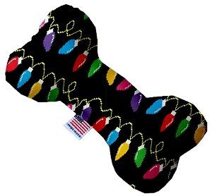 Digital Christmas Lights Bone Dog Toy (size: 10 Inch)