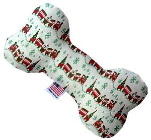 Christmas Trains Bone Dog Toy (size: 10 Inch)