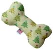 Cutesy Christmas Trees Bone Dog Toy