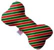 Christmas Stripes Bone Dog Toy