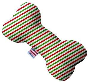 Christmas Pinstripes Bone Dog Toy (size: 10 Inch)