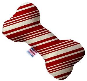 Classic Candy Cane Stripes Bone Dog Toy (size: 10 Inch)