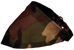 Green Camo Bandana Collars (size: Green 10)