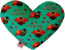 Happy Thanksgiving Canvas Heart Dog Toy
