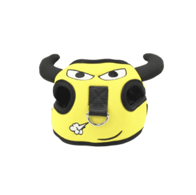 dog harness set; with leas frog leash pet mesh breathable small dog chest back retractable dog leash pet harness (Specification (L * W): M, colour: Calf+traction rope)