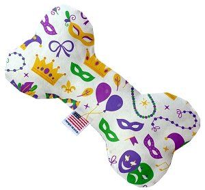 Mardi Gras Masks Bone Dog Toy (size: 10 Inch)