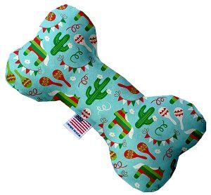 Turquoise Fiesta Bone Dog Toy (size: 10 Inch)