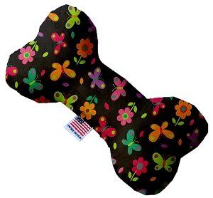 Butterflies in Brown Bone Dog Toy (size: 10 Inch)