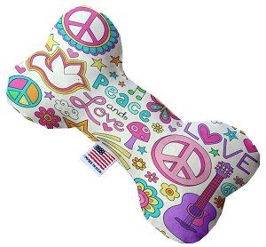 Hippy Love Bone Dog Toy (size: 10 Inch)
