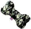 Gray Camo Skulls Canvas Bone Dog Toy