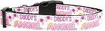 Daddy's Angel Nylon Dog Collar (size: Medium Narrow)