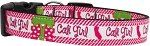 Cali Girl Nylon Dog Collar (size: Medium Narrow)