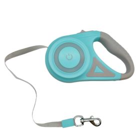 3 And 5M Dog Leash Light Retractable Pet Leads Traction Rope Belt Durable Large Dog Walk Run Leash Lead Automatic Cat Lead Extension (Color: Green, size: 5m)