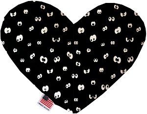 Eyes Eyes Everywhere Canvas Heart Dog Toy (size: 6 Inch)