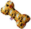 Happy Halloween Canvas Bone Dog Toy