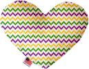 Mardi Gras Chevron Heart Dog Toy