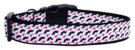 Moustache Love Nylon Dog Collar