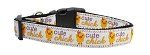 Cute Chick Nylon Dog Collar (size: Medium Narrow)