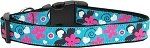 Aqua Love Nylon Dog Collar