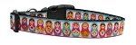 Pretty Nesting Dolls Nylon Dog Collar (size: Medium Narrow)