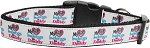 My Heart Belongs to Daddy Nylon Dog Collar (size: Medium Narrow)