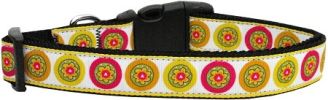 Autumn Daisies Nylon Dog Collar