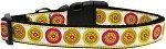 Autumn Daisies Nylon Dog Collar (size: Medium Narrow)