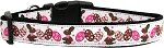 Chocolate Bunnies Nylon Dog Collar (size: Medium Narrow)