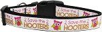 Save the Hooters Nylon Dog Collar (size: Medium Narrow)
