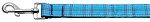 Plaid Nylon Collar (size: Blue 1 wide 4ft Lsh)