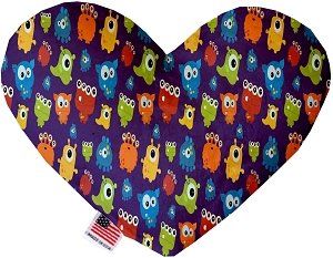 Party Monsters Canvas Heart Dog Toy (size: 6 Inch)