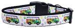 Peace Bus Nylon Dog Collar
