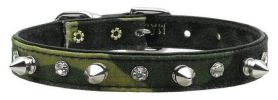 Camo Crystal and Spike Collars