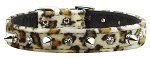 Animal Print Crystal and Spike Collars (size: Jaguar 10)