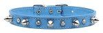 Patent Crystal and Spike Collars (size: Baby Blue 10)