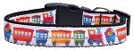 Trains Nylon Dog Collar (size: Medium Narrow)